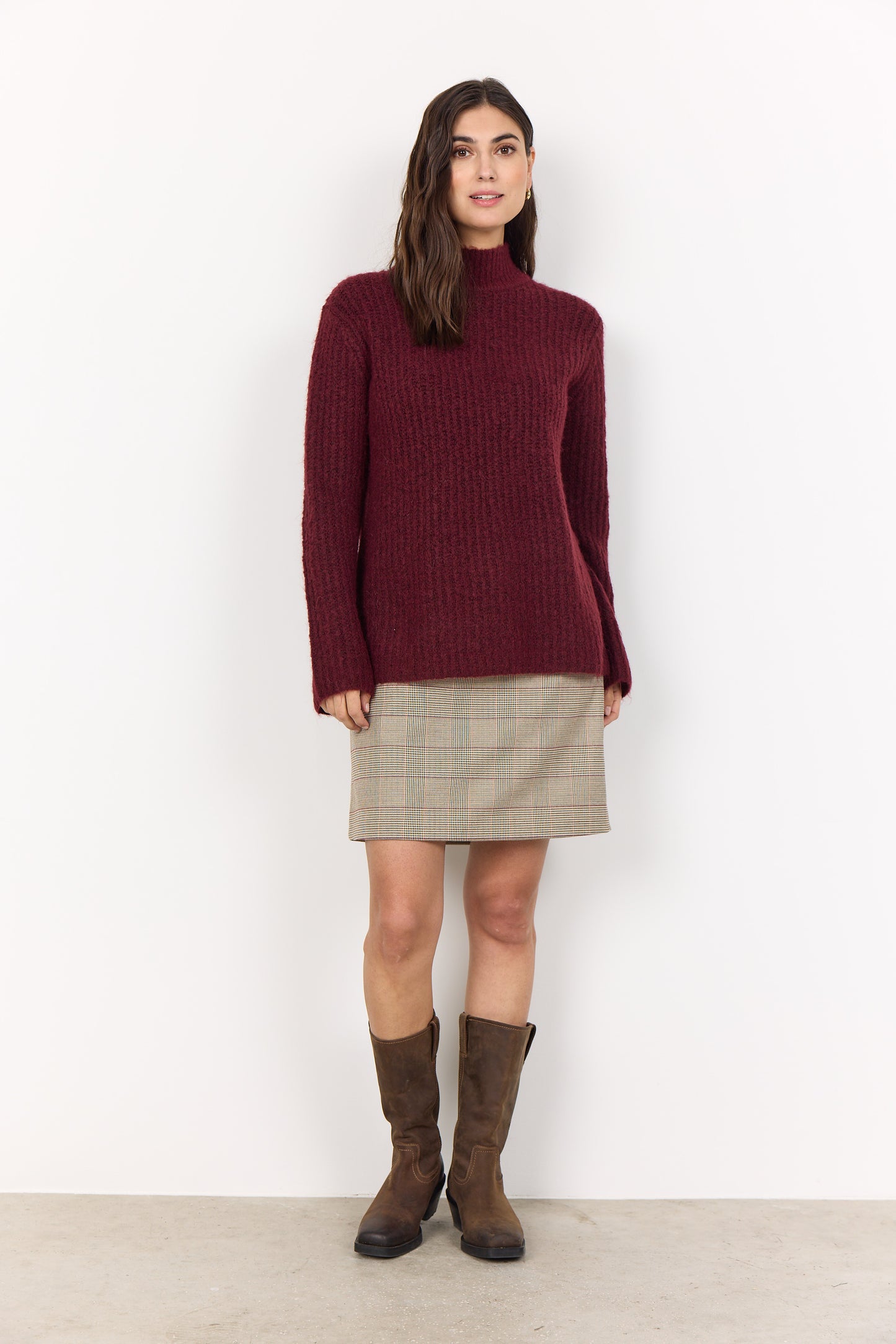 SOYA CONCEPT TORINO Burgundy Red Wine Knit