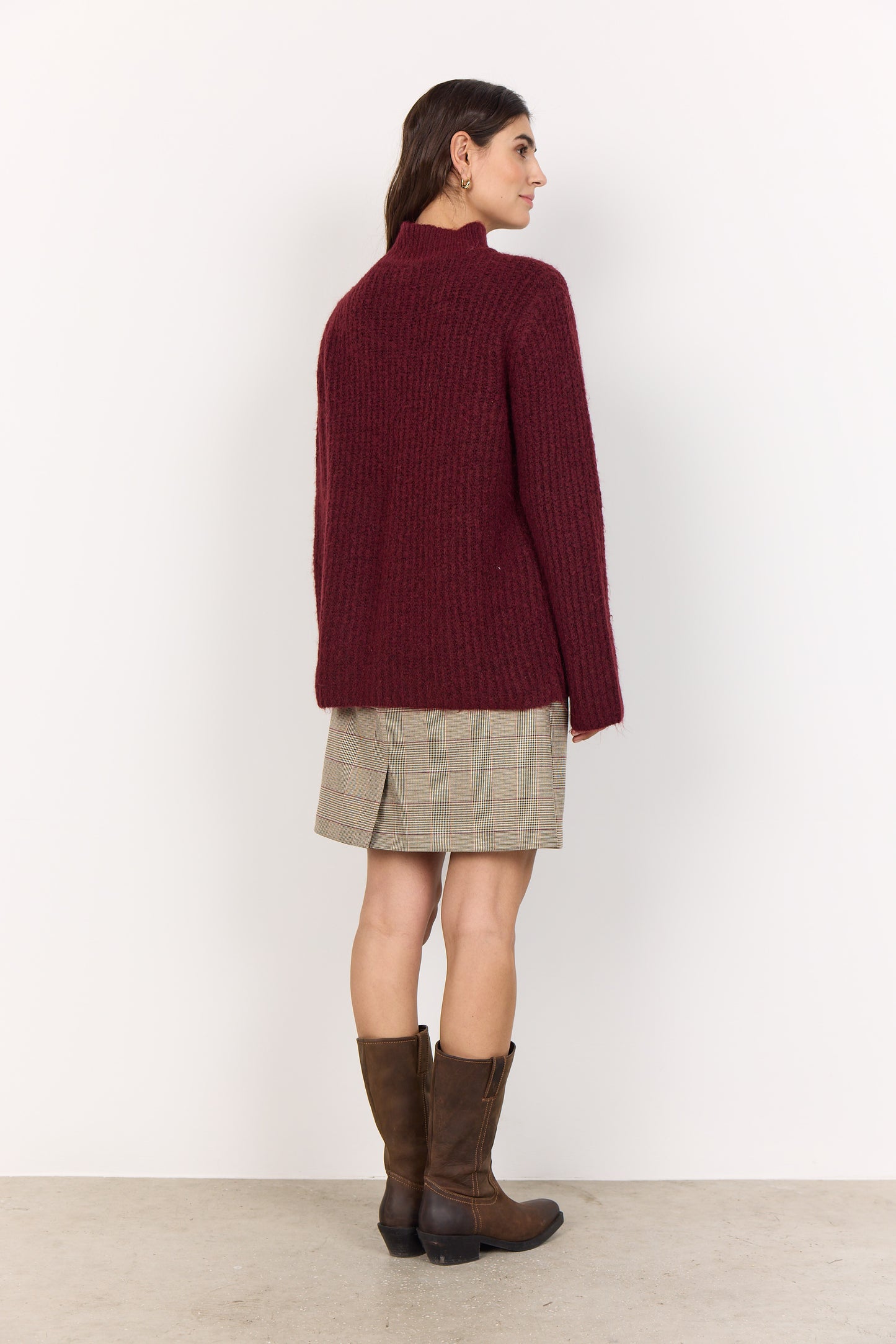 SOYA CONCEPT TORINO Burgundy Red Wine Knit