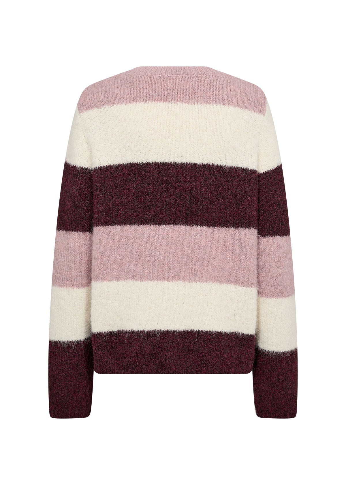 SOYA CONCEPT Ilene 1 Wine Woodrose Cream Striped Knit