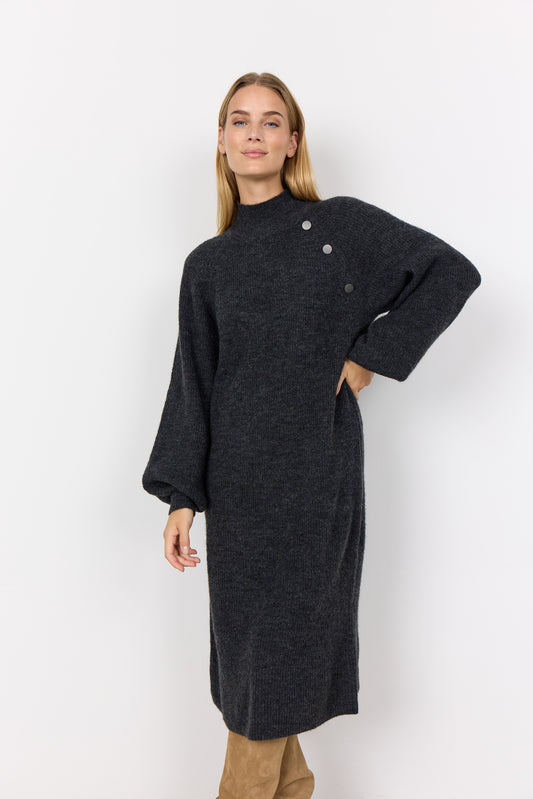 SOYA CONCEPT Nessie Dark Grey Knit Dress