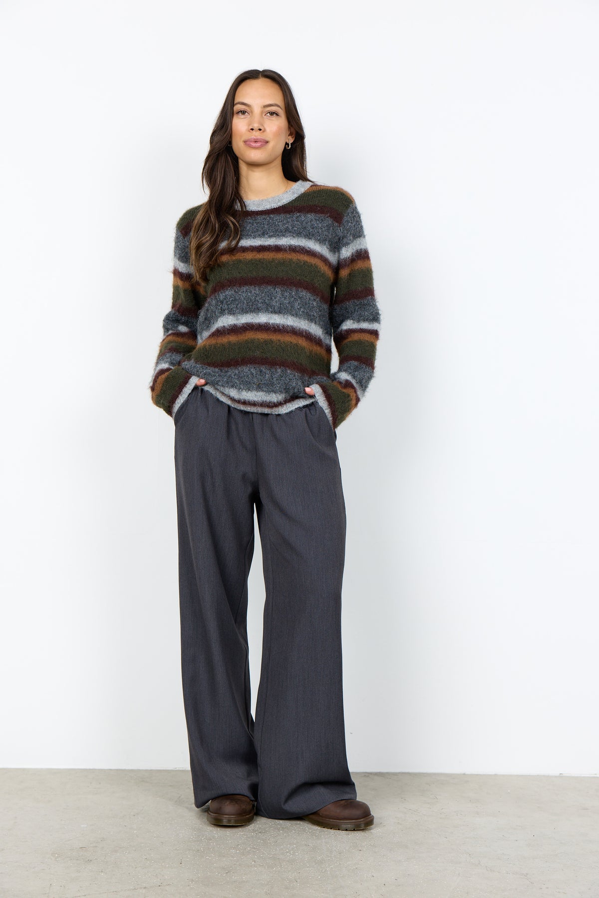SOYA CONCEPT HADIL Multicolor Striped Pullover Knit