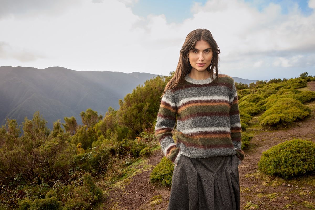 SOYA CONCEPT HADIL Multicolor Striped Pullover Knit