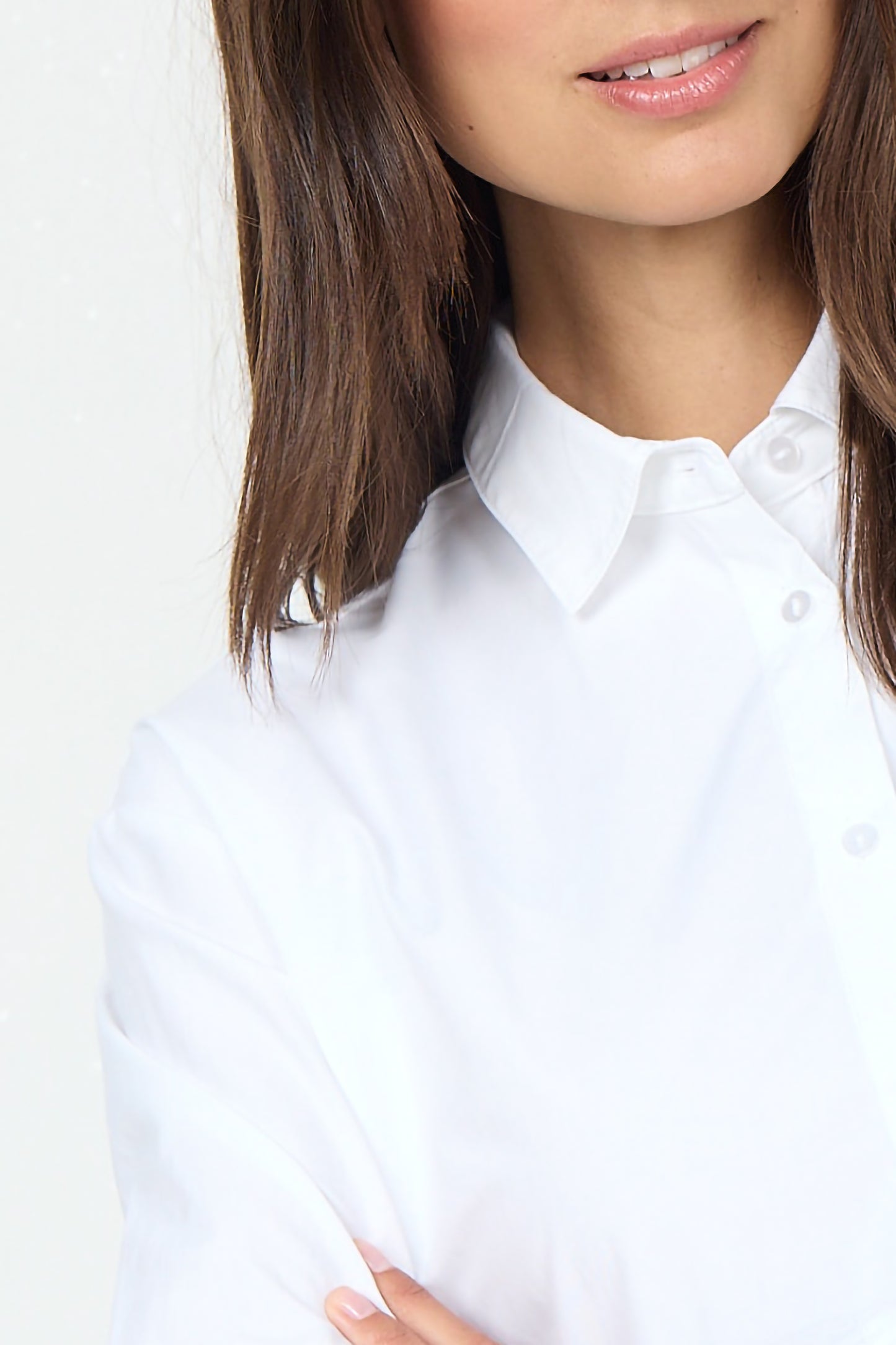 SOYA CONCEPT NETTI 52 Crisp White Button Down Blouse