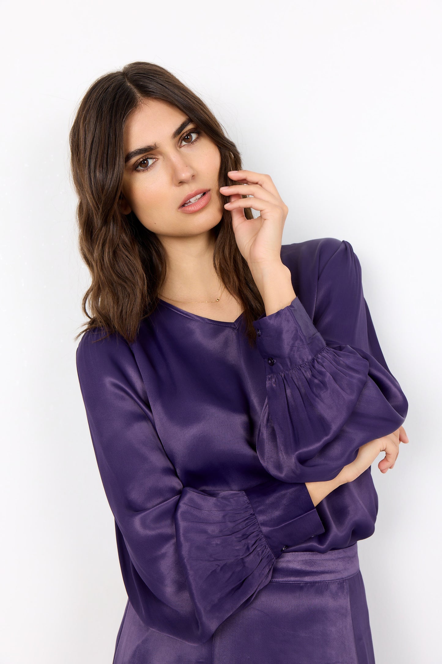 SOYA CONCEPT Dark Grape HOPE Blouse