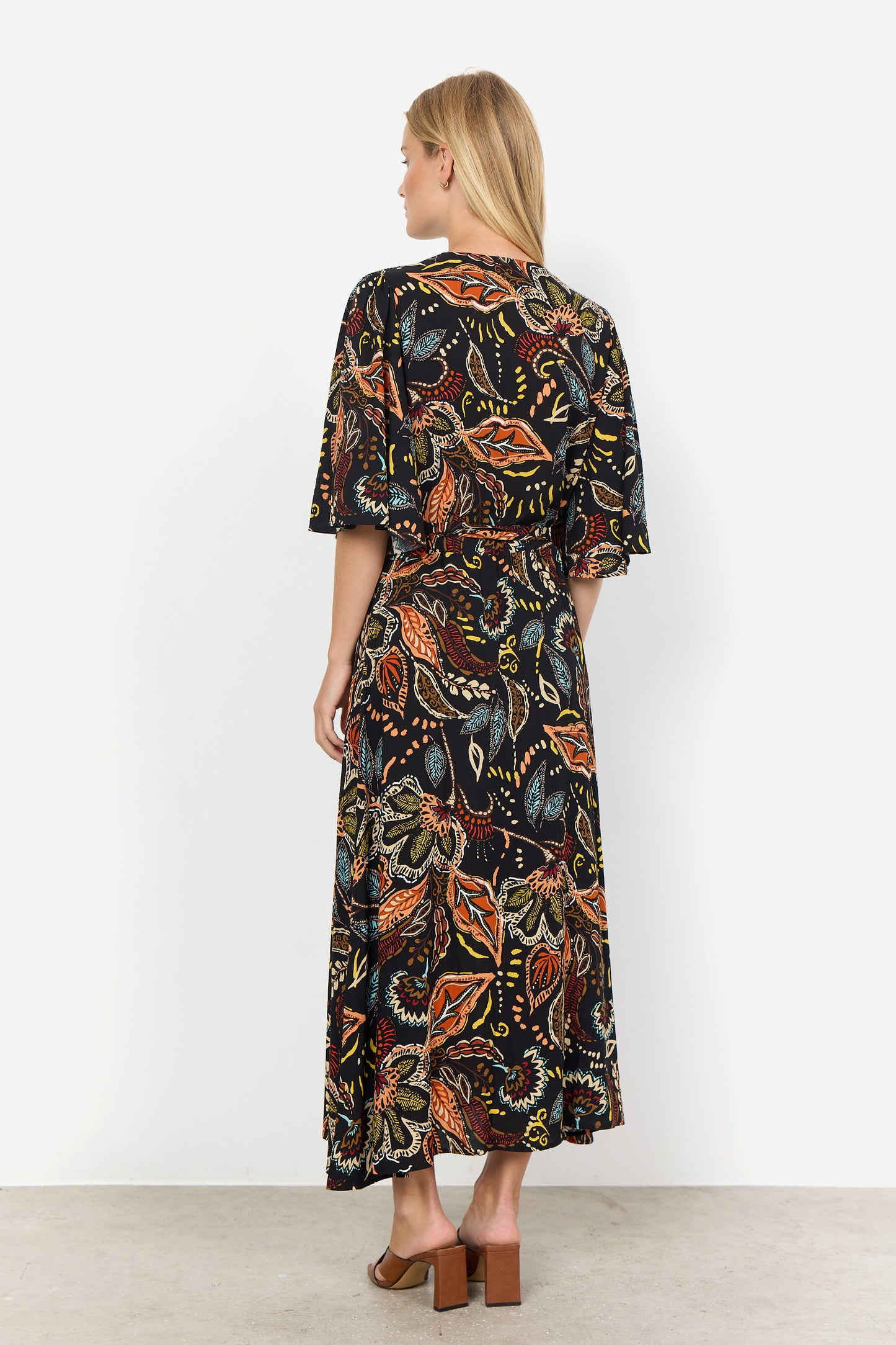 SOYA CONCEPT Emine 3 Black Paisley Floral Dress