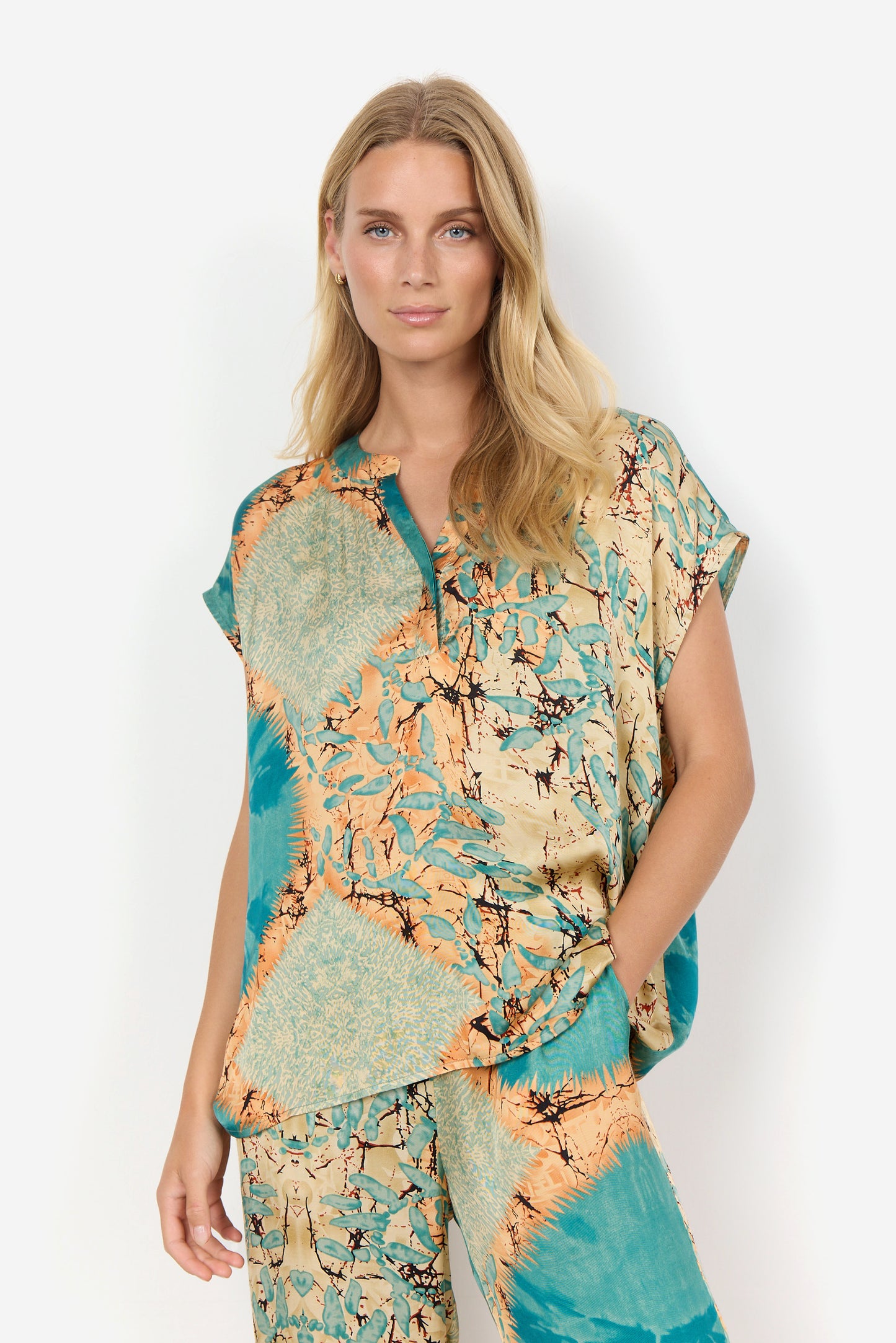 SOYA CONCEPT Emly 1 Satin Print Blouse