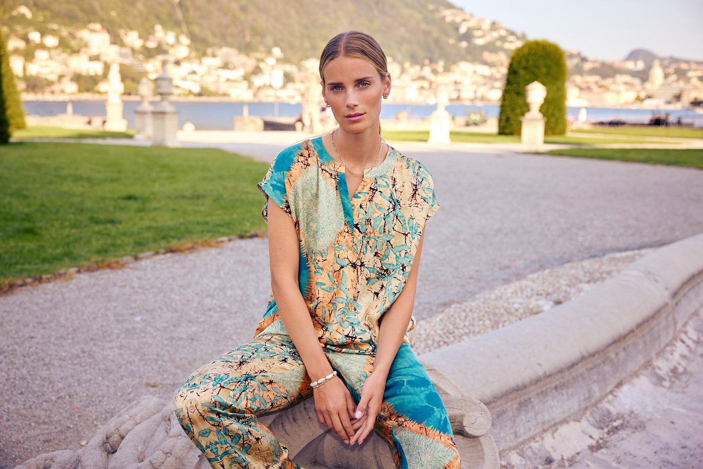 SOYA CONCEPT Emly 2B Satin Print Trousers