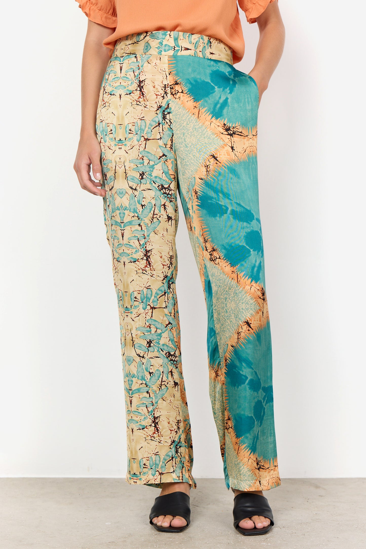 SOYA CONCEPT Emly 2B Satin Print Trousers
