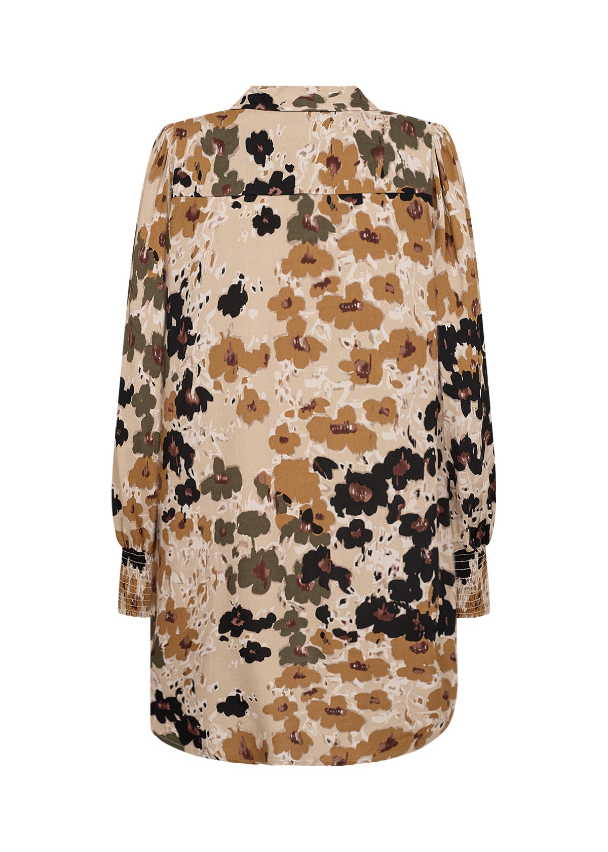 SOYA CONCEPT Irena 2 Olive & Mustard Floral Tunic Blouse