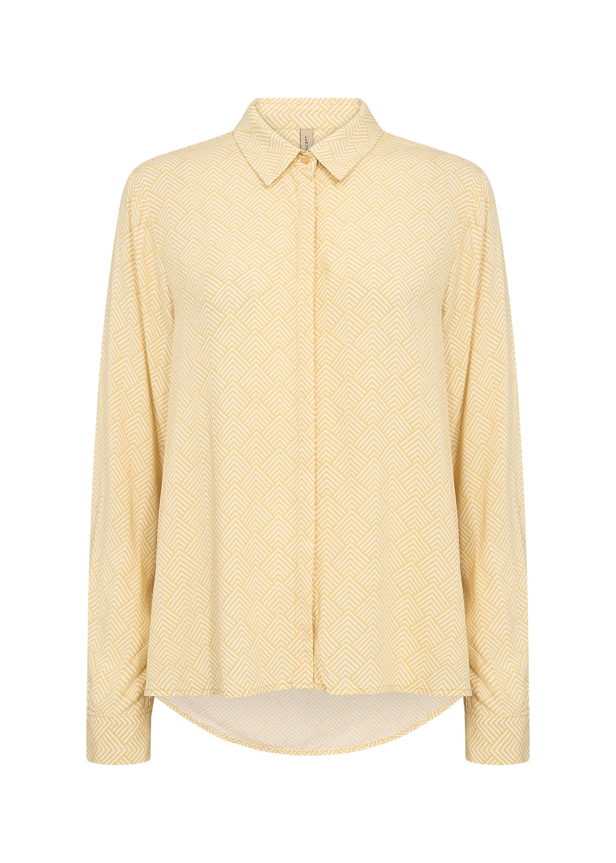 SOYA CONCEPT POSH Sunshine Yellow Geo Print Blouse