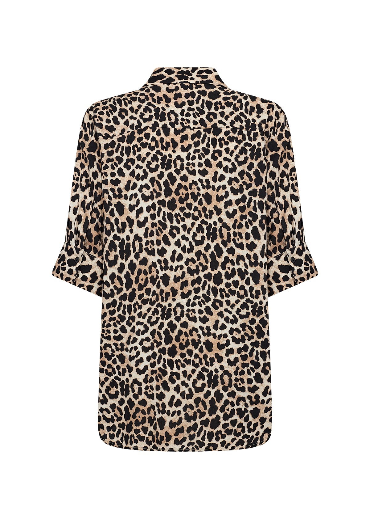 SOYA CONCEPT PIETTA Leopard Print Button Down Blouse