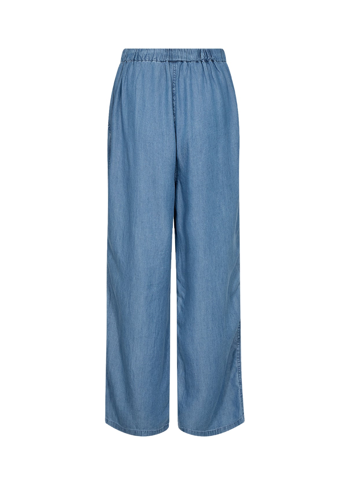 SOYA CONCEPT Liv Chambray Lyocell Pants – Drawstring Elastic Waist Trousers
