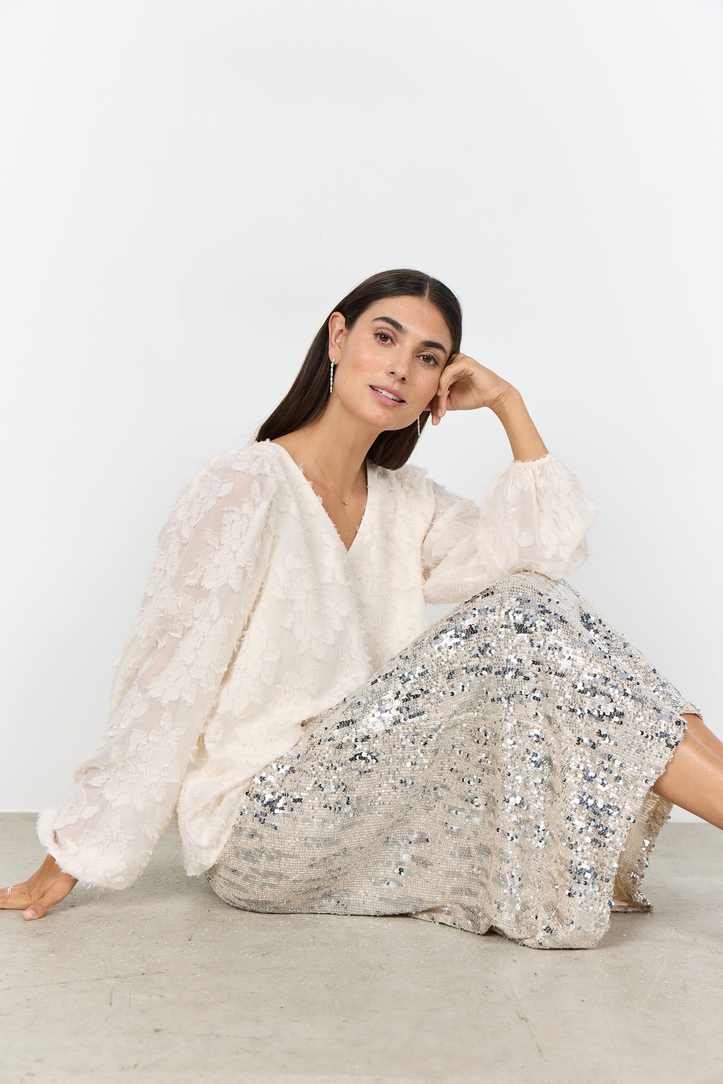 SOYA CONCEPT ALTHEA Cream Floral Blouse