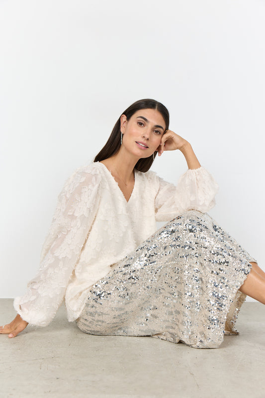 SOYA CONCEPT ALTHEA Cream Floral Blouse