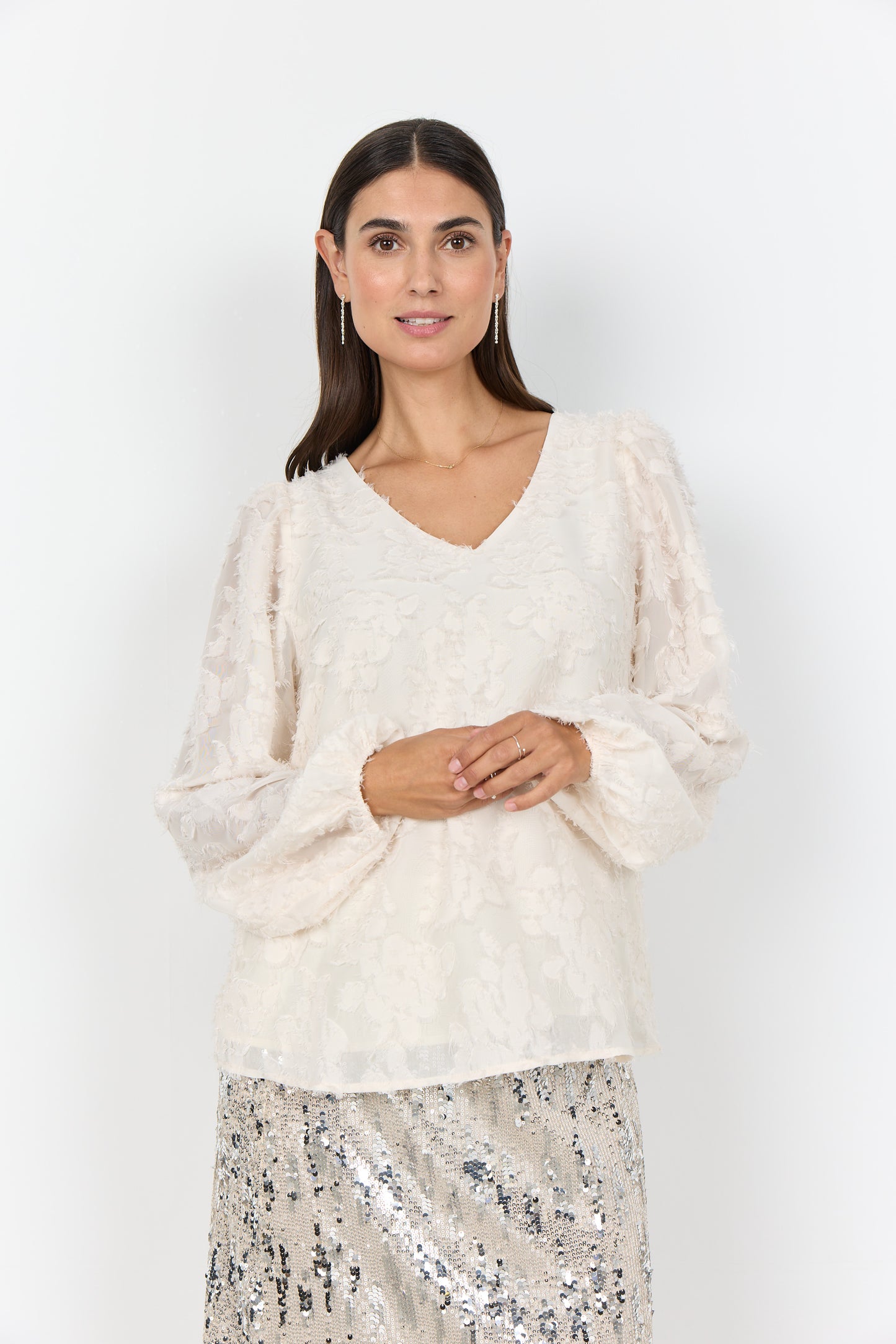 SOYA CONCEPT ALTHEA Cream Floral Blouse