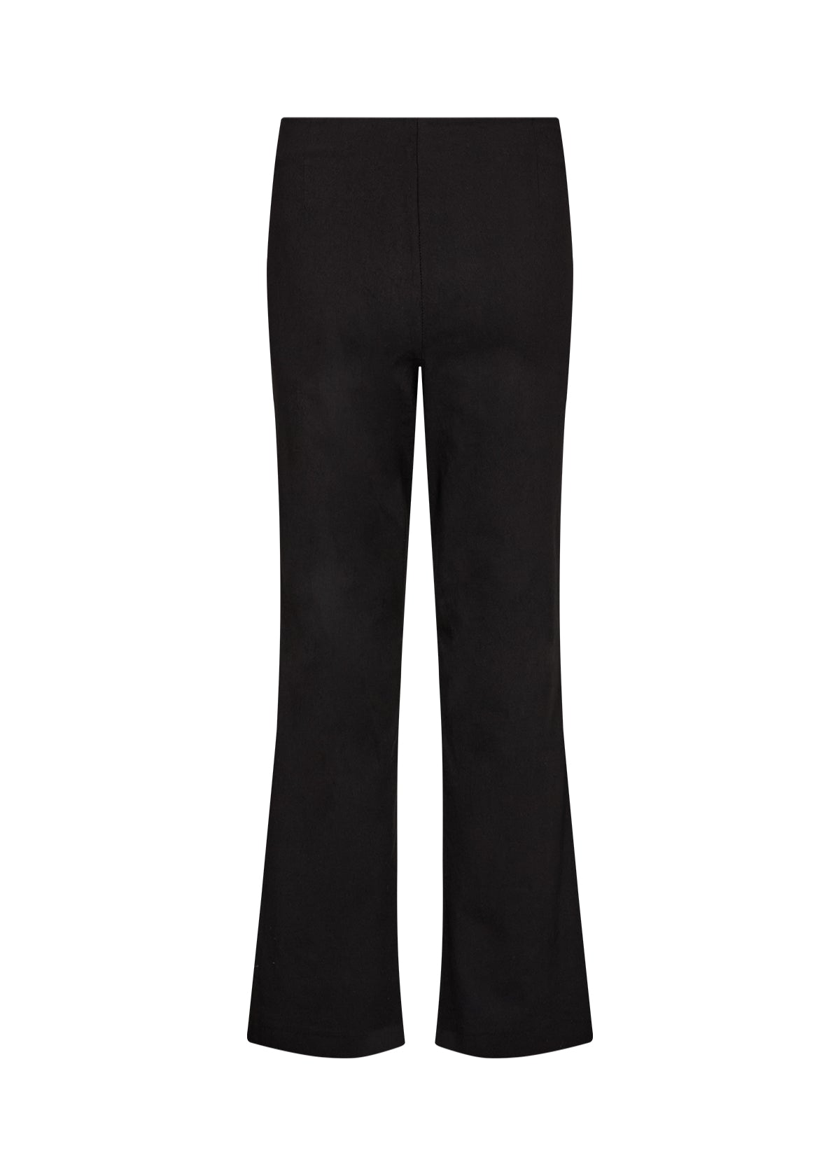 SOYA CONCEPT Lilly Black Tailored Pants – Straight Leg Button Detail Trousers
