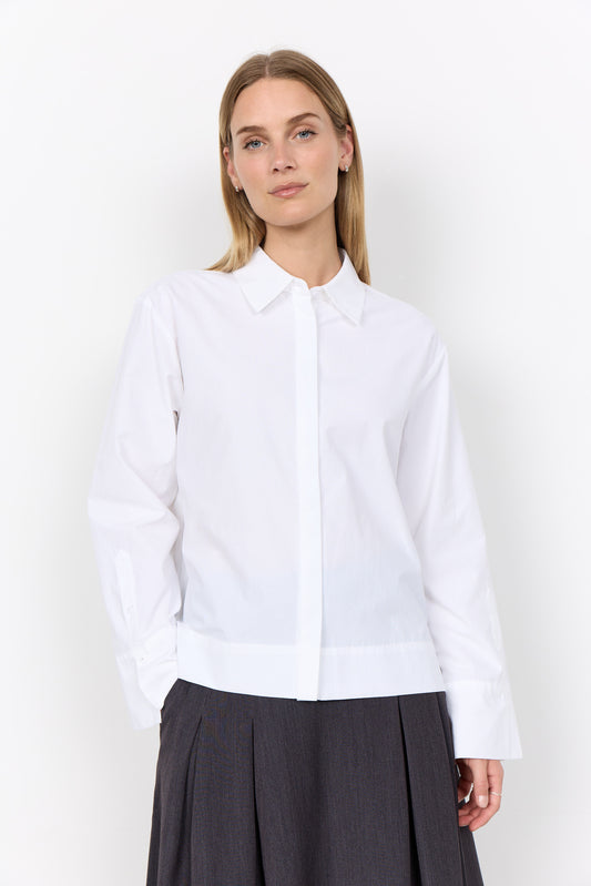 SOYA CONCEPT NETTI 136 White Button Down Blouse