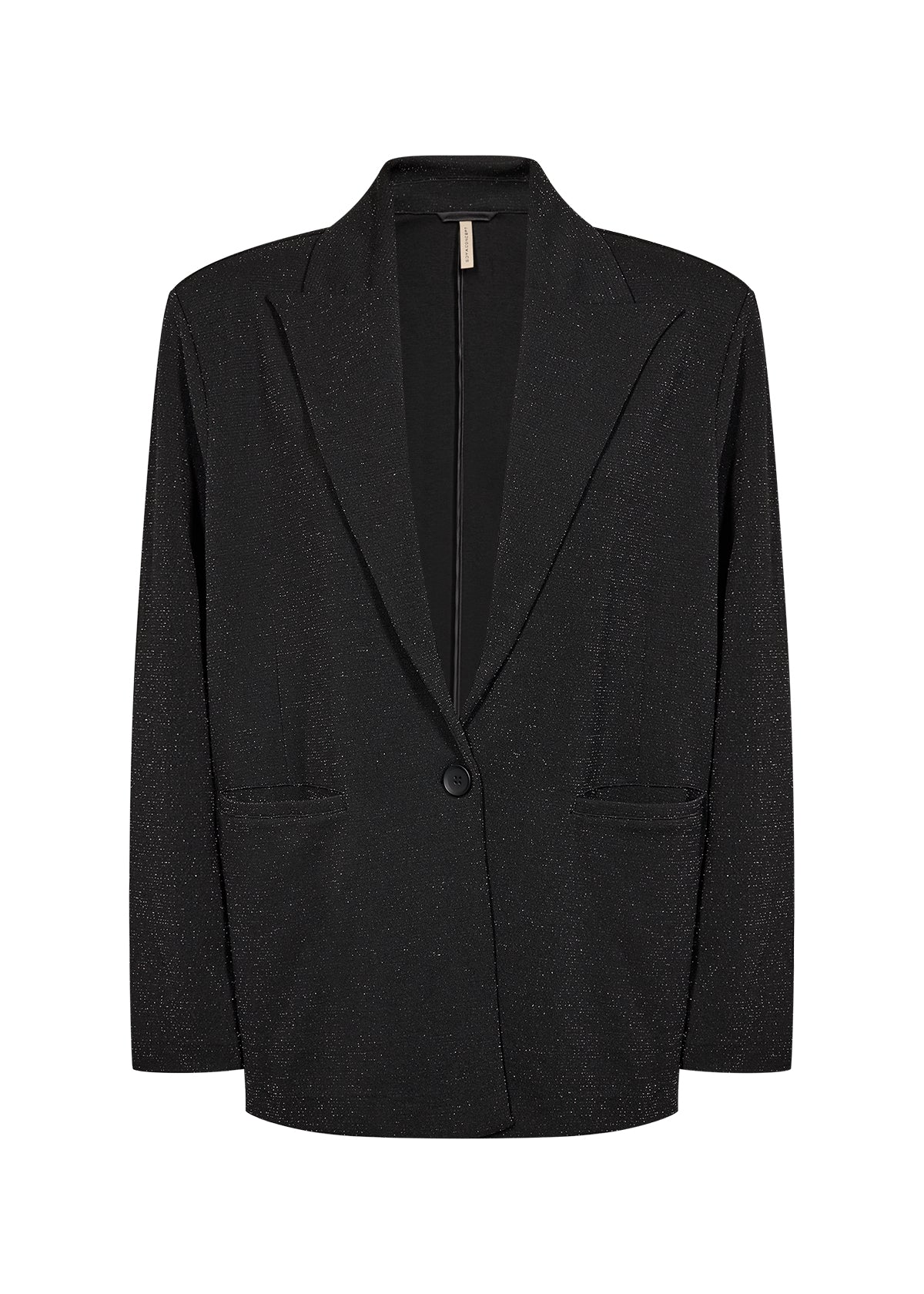 SOYA CONCEPT ANDINE 5 Black Silver Sparkle Blazer