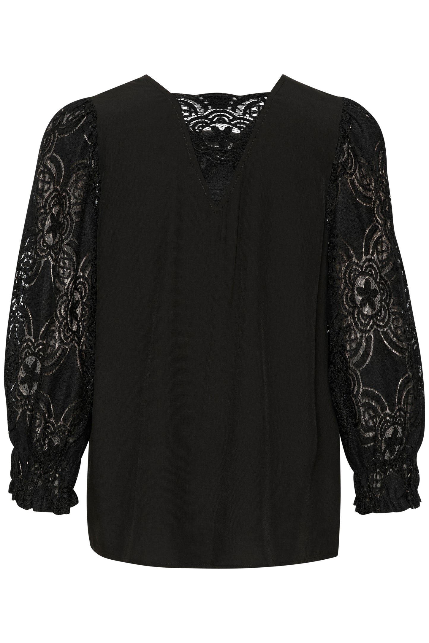 CULTURE Asmine Black Lace Blouse