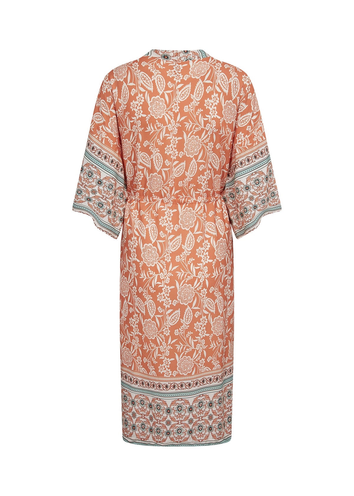 SOYA CONCEPT Enel Papaya Paisley Floral Print Kimono