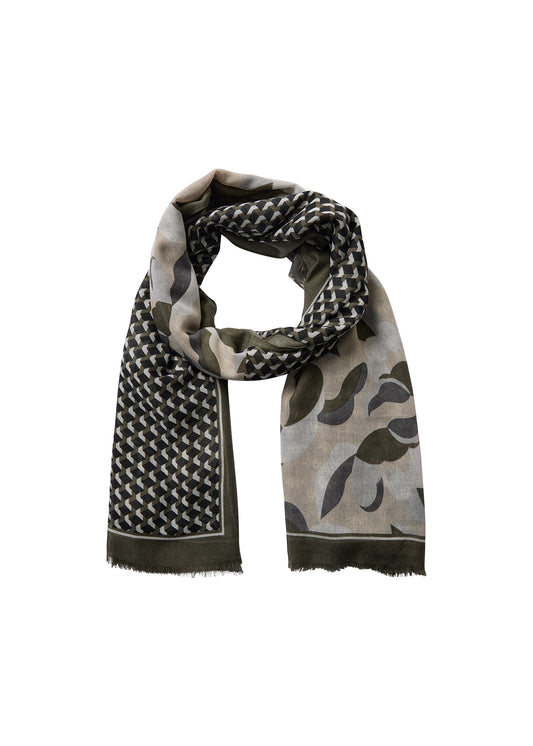 SOYA CONCEPT NANDA Olive Print Scarf