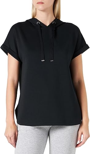 SOYA CONCEPT Banu 143 Black Modal Short Sleeve Sweatshirt