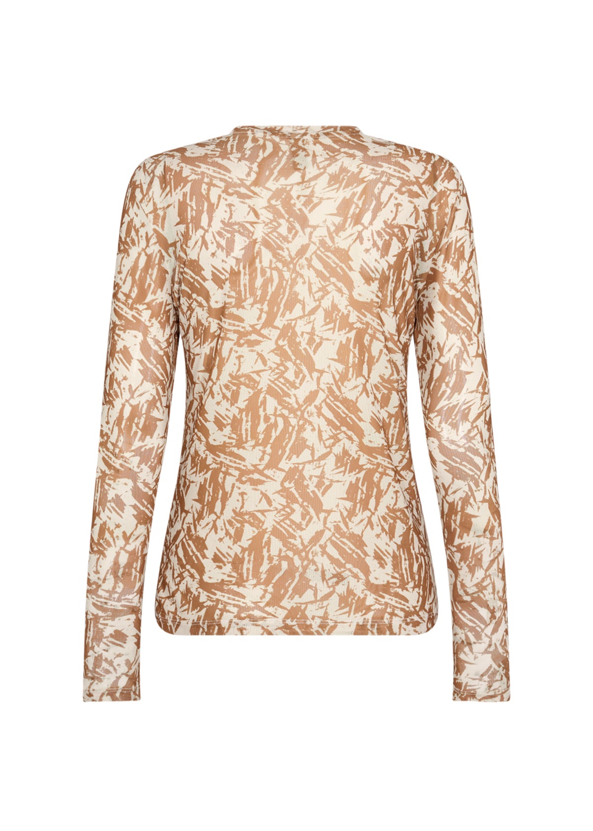 SOYA CONCEPT ALDA 39 Golden Print Mesh Longsleeve Shirt