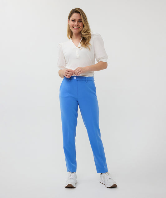 ESQUALO Blue Chino City Trousers