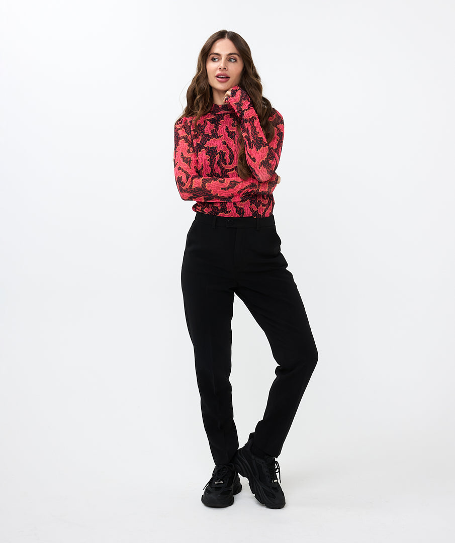ESQUALO Black Chino City Trousers