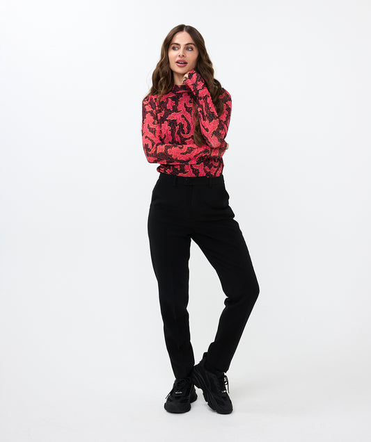 ESQUALO Black Chino City Trousers