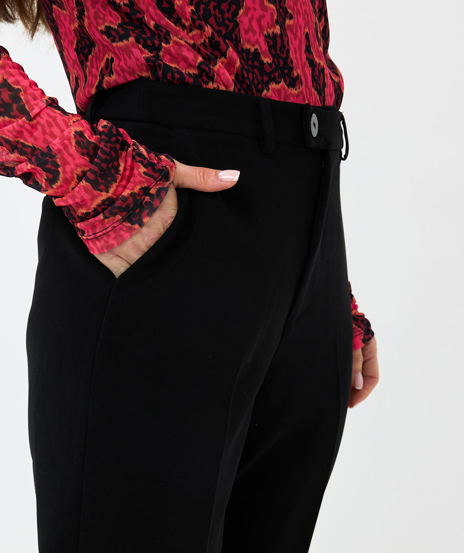 ESQUALO Black Chino City Trousers