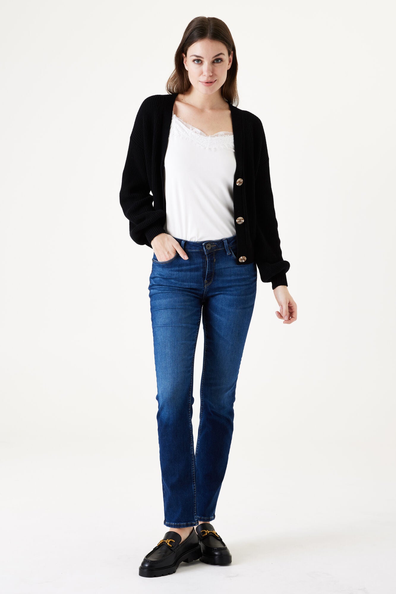 GARCIA CELIA FIT Dark Blue Denim Jeans