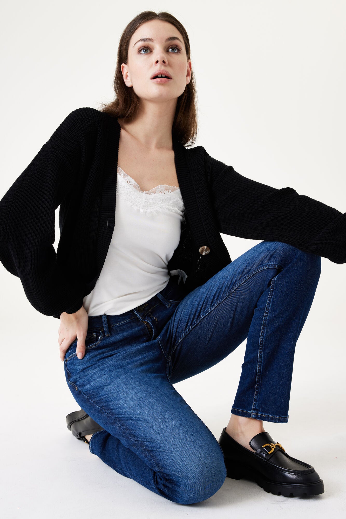 GARCIA CELIA FIT Dark Blue Denim Jeans