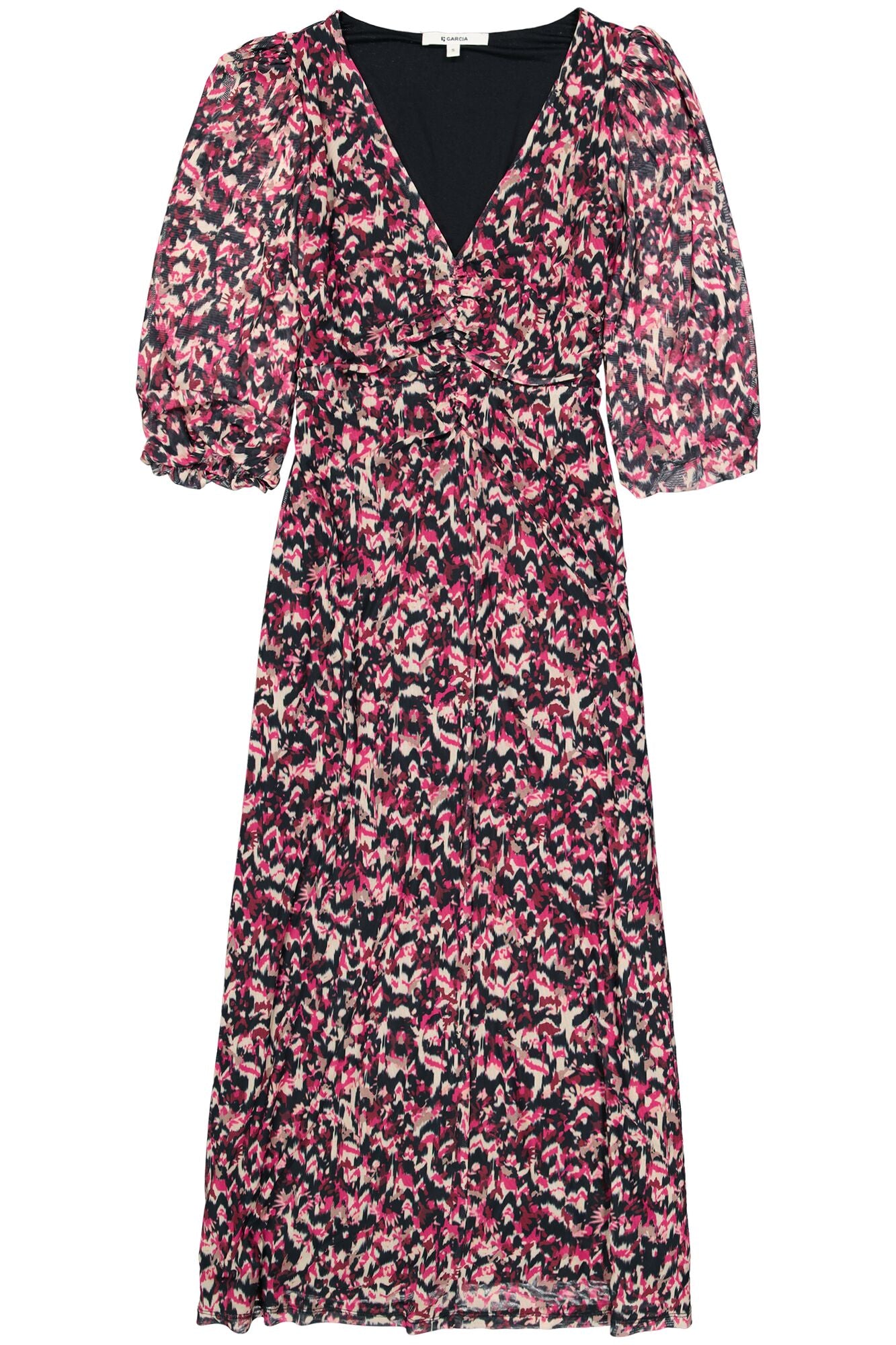 GARCIA HOLLY Burgundy Print Dress