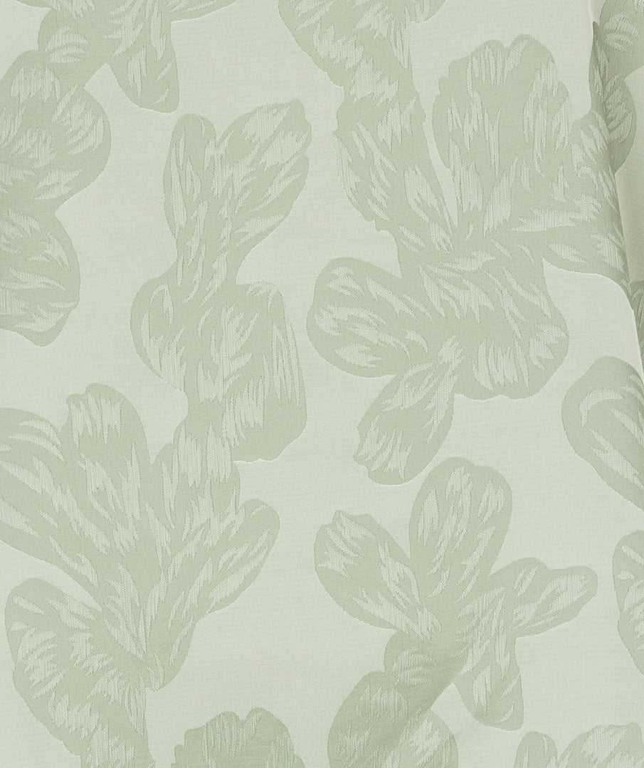 ESQUALO WILLOW Satin Jacquard Skirt – Sage Green Flowy Midi Skirt with Pockets