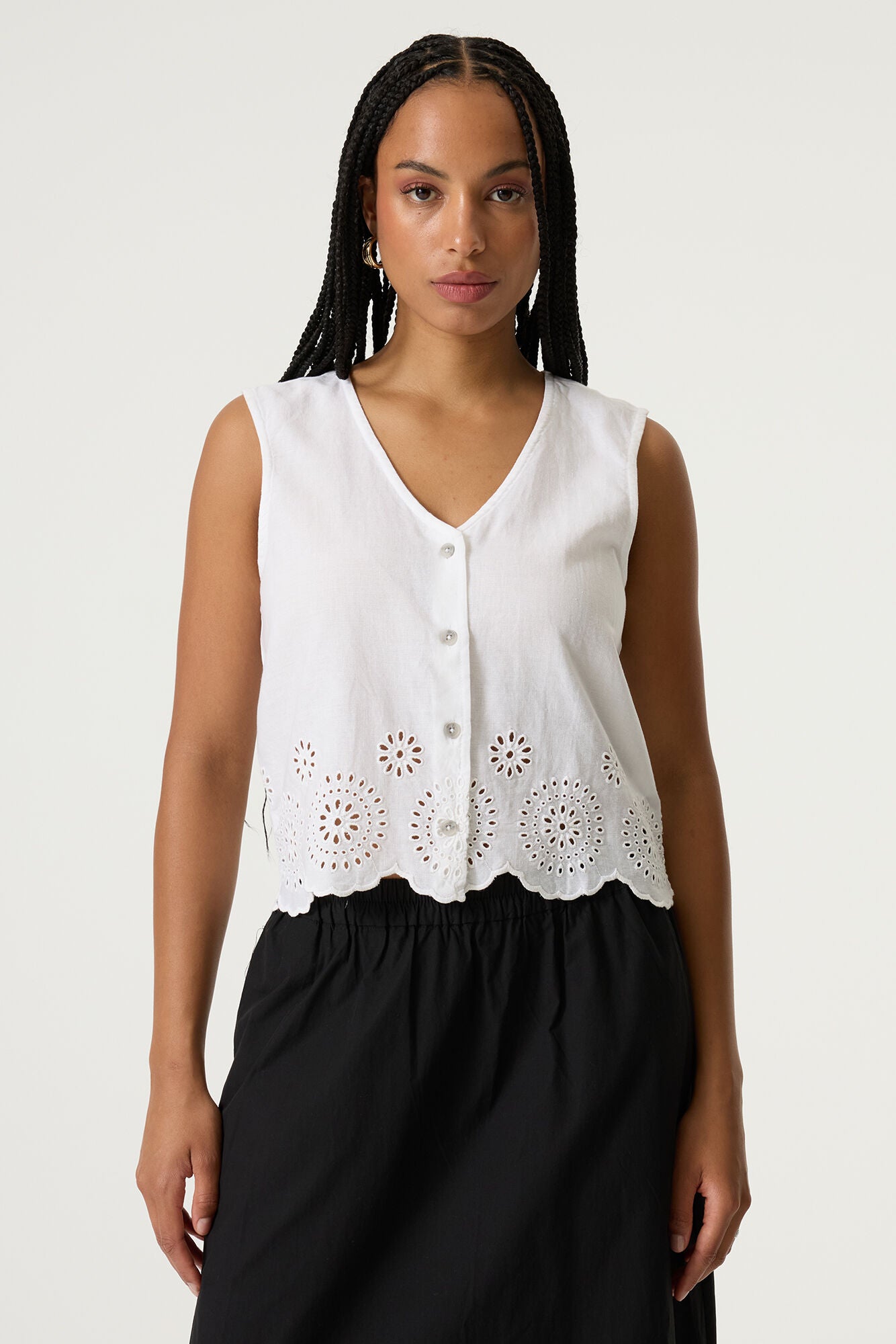 GARCIA BLANCA White Tank Top