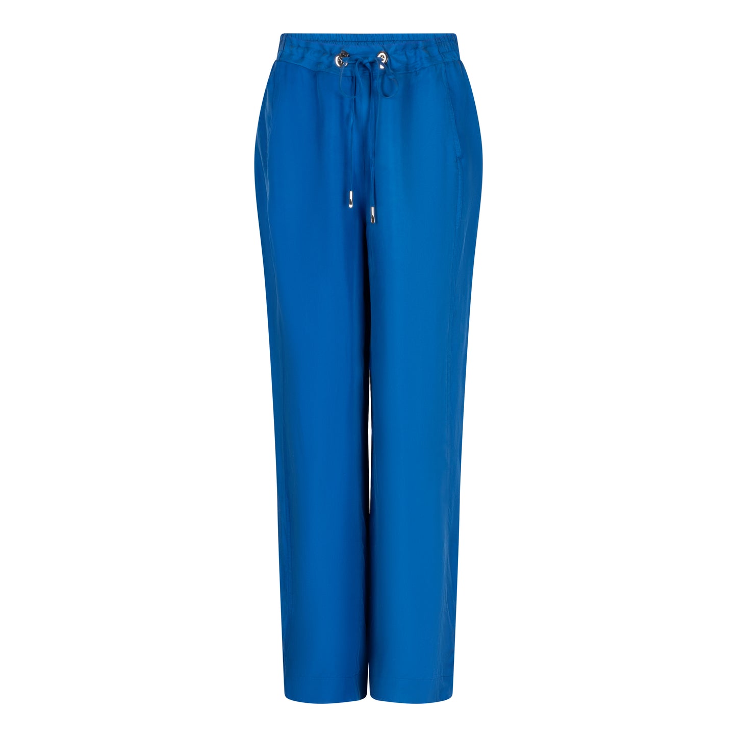ESQUALO SAPHIRA Silky Cupro Satin Trousers
