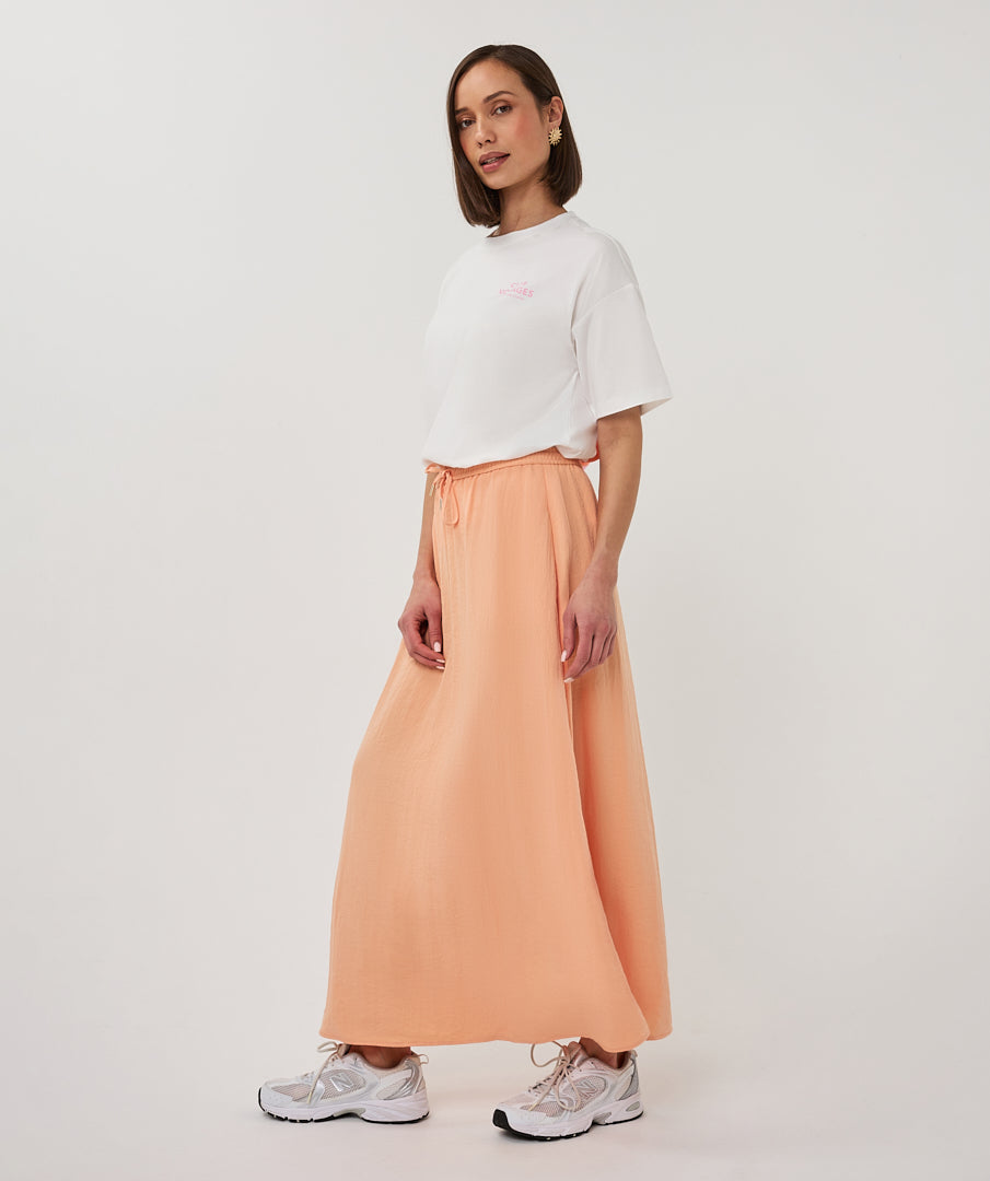 ESQUALO GIGI TRAVEL Exotic Colorful Floral Print White Tee