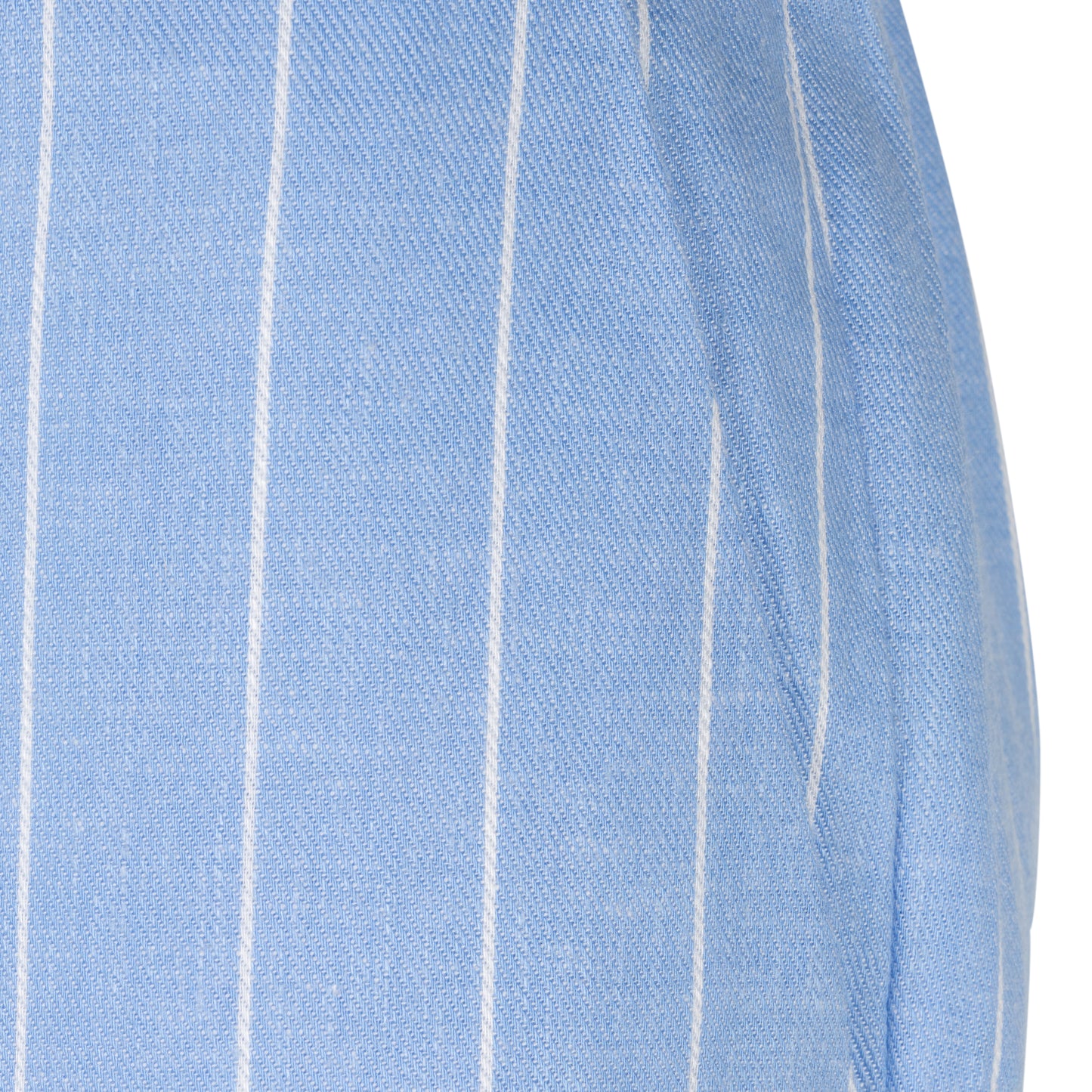 ESQUALO Blue White Striped Linen Blend Trousers