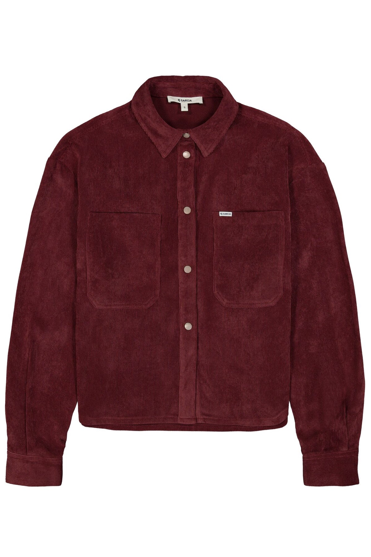 GARCIA ADDISON Bordeaux Burgundy Red Corduroy Shirt Jacket