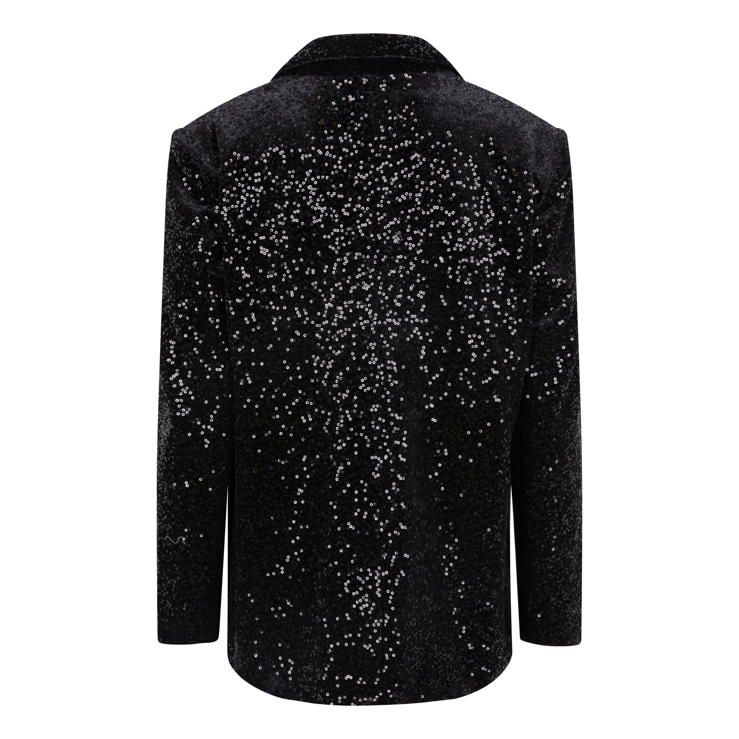 ESQUALO Black Velvet Sequin Blazer