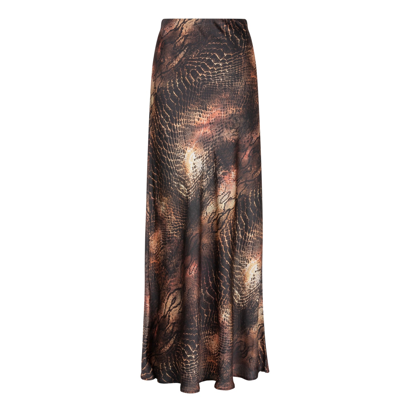 ESQUALO "Sneaky Eve'' Snake Print Long Skirt