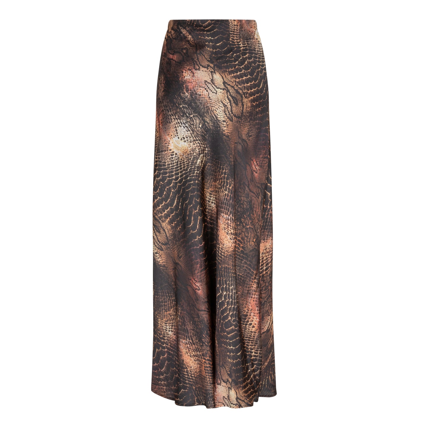 ESQUALO "Sneaky Eve'' Snake Print Long Skirt