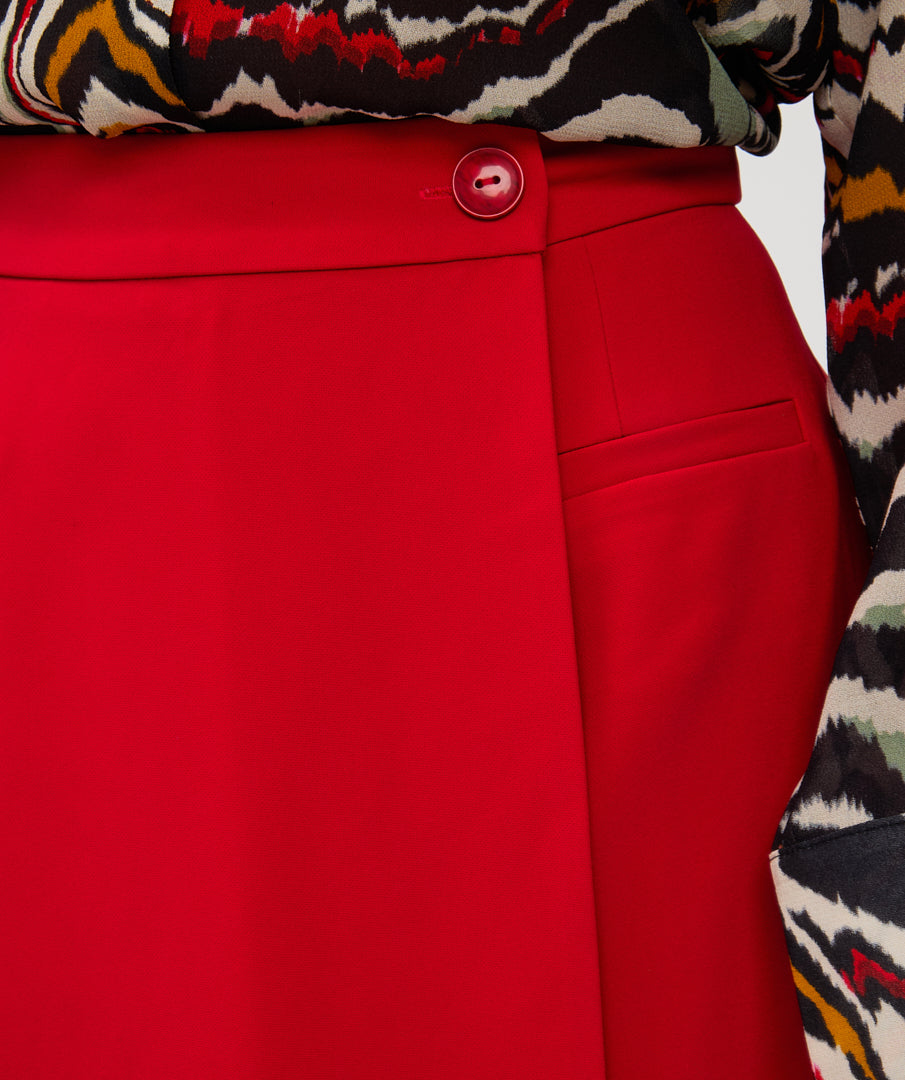 ESQUALO Scarlet Red Skort City