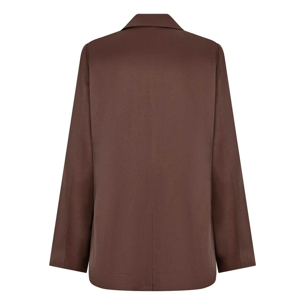 ESQUALO DAKOTA Cinnamon Coffee Brown Satin Blazer