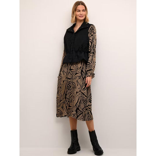 CULTURE Black Donia Light Quilted Vest