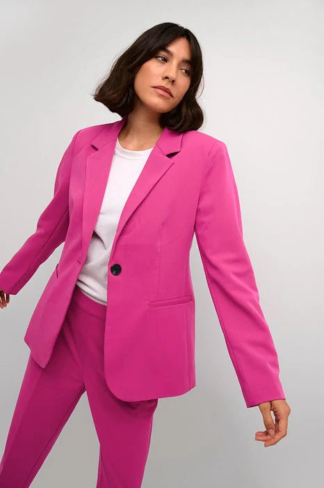 KAFFE SAKURA Fuchsia Blazer