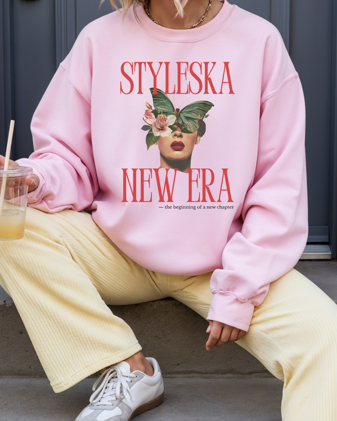 STYLESKA NEW ERA Graphic Crewneck | Gildan 18000 | Statement Sweatshirt | Unisex Fit