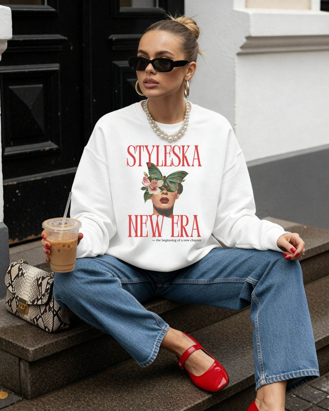 STYLESKA NEW ERA Graphic Crewneck | Gildan 18000 | Statement Sweatshirt | Unisex Fit