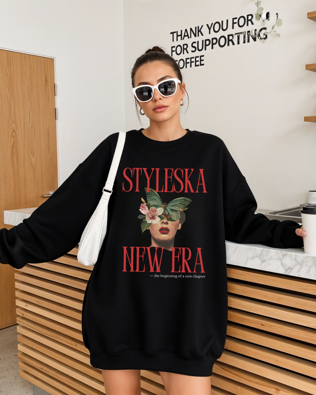 STYLESKA NEW ERA Graphic Crewneck | Gildan 18000 | Statement Sweatshirt | Unisex Fit